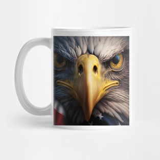 USA, Bald Eagle, America, American Flag, Mug